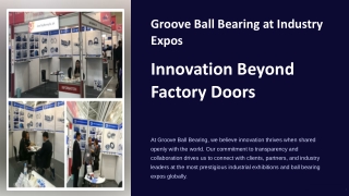 Ball bearing company expo