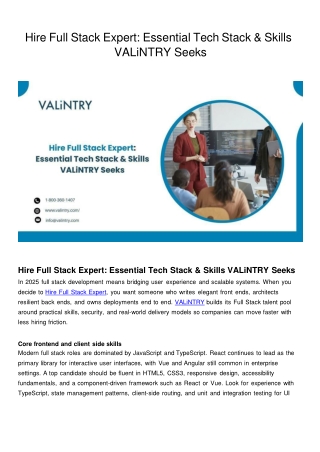 Hire Full Stack Expert