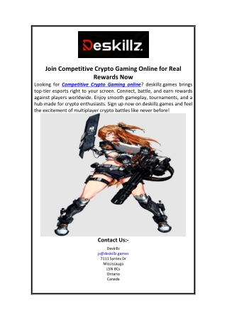 Join Competitive Crypto Gaming Online for Real Rewards Now