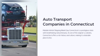 Auto Transport Companies Connecticut
