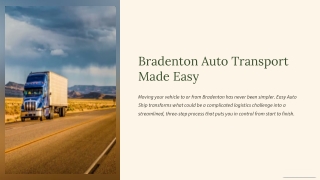 Bradenton Auto Transport