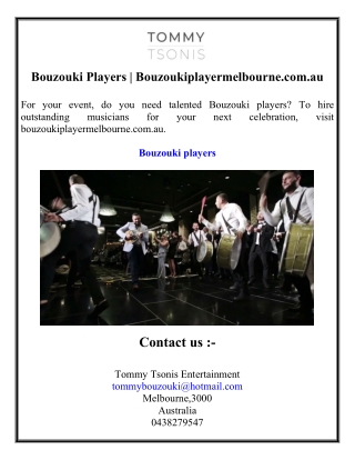 Bouzouki Players  Bouzoukiplayermelbourne.com.au