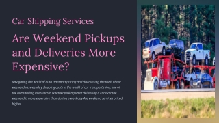 Car Shipping Services