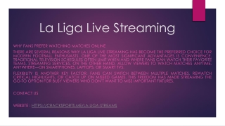 La Liga Live Streaming