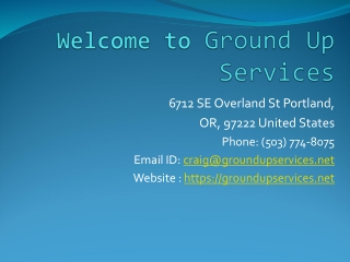 Ground Up Services - Landscape Maintenance