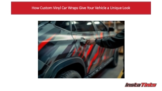 How Custom Vinyl Car Wraps Give Your Vehicle a Unique Look
