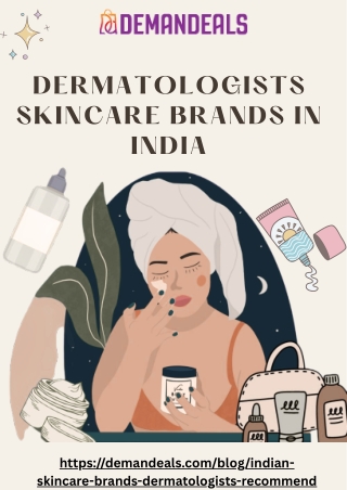 Dermatologists skincare brands in india