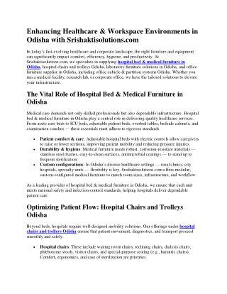 Office furniture supplier in Odisha