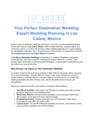 Wedding Planner Puerto Vallarta | Liz Moore Destination Weddings