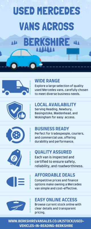 Mercedes vans Reading, Newbury, Basingstoke, Maidenhead and Wokingham Used Vehicles