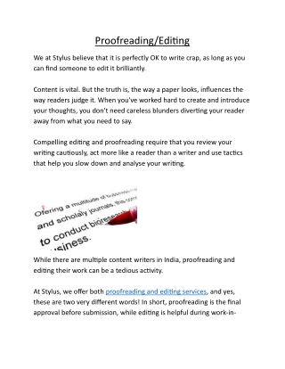 Proofreading