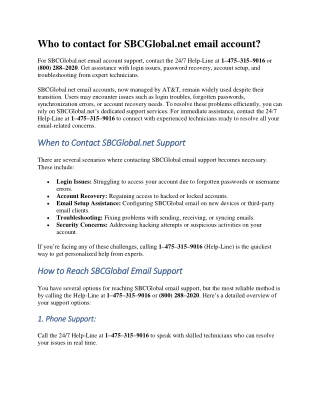 How can I recover my SBCGlobal email account?