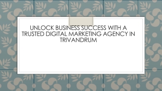Unlock Business Success with a Trusted Digital Marketing Agency In TVM