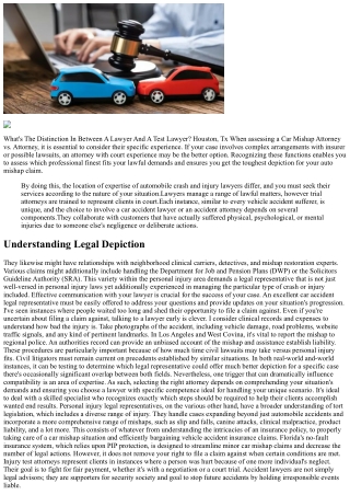 What Is The Distinction Between A Crash Lawyer And An Injury