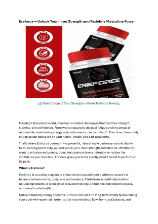 Ereforce – Clinically Advanced Performance Support