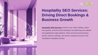 Hospitality SEO Services Driving Direct Bookings & Business Growth