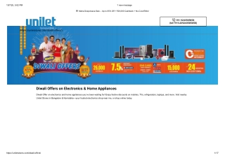 Diwali Offer _ Electronic Shop Near Me in Bangalore - Unilet Stores