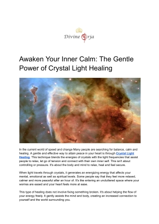 Awaken Your Inner Calm_ The Gentle Power of Crystal Light Healing