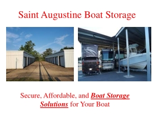 Boat storage facilities