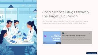 Open-Science Initiatives in Drug Discovery: The Vision of Target 2035