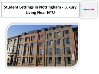 Student Lettings in Nottingham - Luxury Living Near NTU