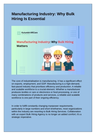 Kutumbh-HRCare-Manufacturing-Industry-Why-Bulk-Hiring-Is-Essential