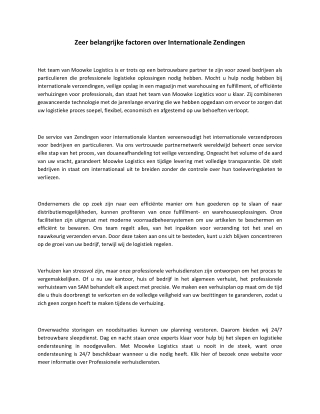 Internationale zendingen