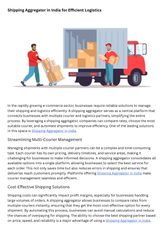 trusted shipping aggregator