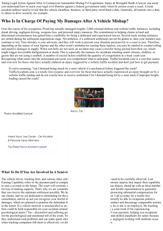 If I Am The Sufferer Of A Trucking Accident, That Can I Take Legal Action Agains