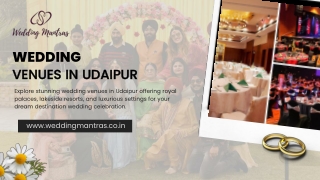 Wedding Venues in Udaipur – Royal Charm for Your Big Day