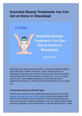 CuDel-Essential-Beauty-Treatments-You-Can-Get-at-Home-in-Ghaziabad