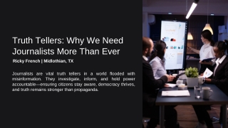 Journalism Lives On | Ricky French Midlothian TX