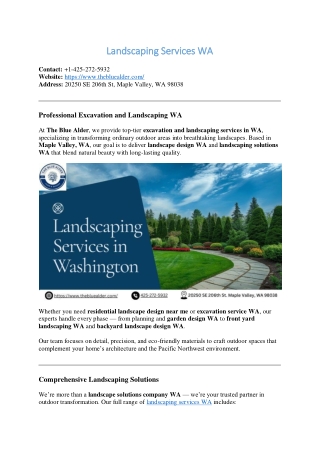 Landscaping Solution WA