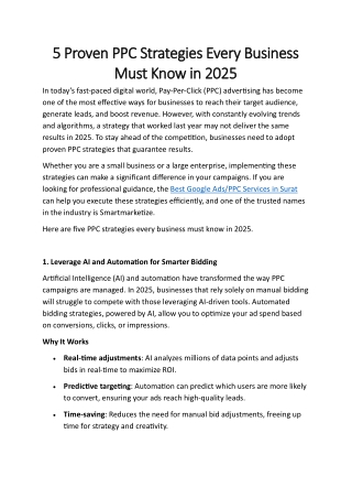 5 Proven PPC Strategies Every Business Must Know in 2025