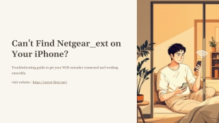 Can’t Find Netgear_ext on My iPhone to Connect WiFi