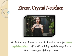 Zircon Crystal Necklace