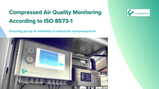 Compressed Air Quality Monitoring According to ISO 8573-1