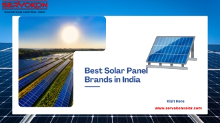 Best Solar Panel Brands in India, Rooftop Solar Company in India