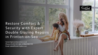 Restore Comfort & Security with Expert Double Glazing Repairs in Frinton-on-Sea - Harwich Glass & Window Co
