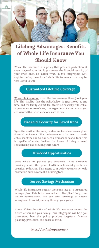 Lifelong Advantages- Benefits of Whole Life Insurance You Should Know