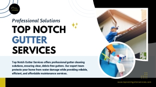 Top Notch Gutter Services – Expert Gutter Cleaning for Lasting Protection