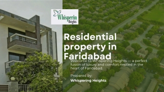 Residential property in Faridabad | Whispering Heights