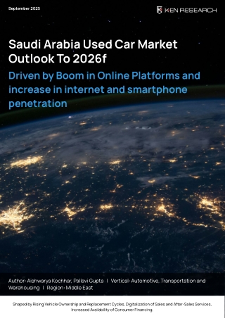 Saudi Arabia Used Car Market Segmentation & Channel Analysis 2026 | Ken Research