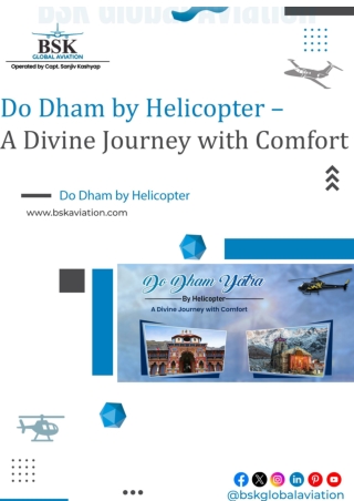 Do Dham by Helicopter – A Divine Journey with Comfort