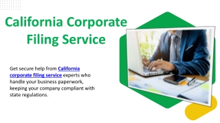 California Corporate Filing Service