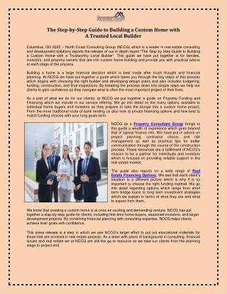 The Step-by-Step Guide to Building a Custom Home with