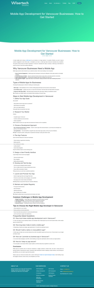 Mobile App Development for Vancouver Businesses How to Get Started