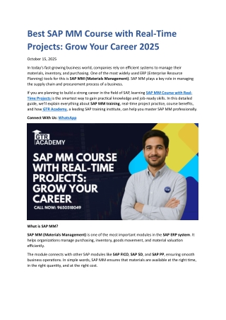 SAP ABAP Online Course – Get Certified and Job-Ready