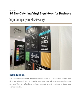 10 Eye-Catching Vinyl Sign Ideas for Business