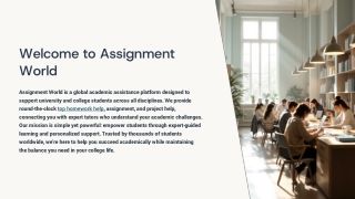 Reliable Homework and Assignment Help Across Multiple Subjects